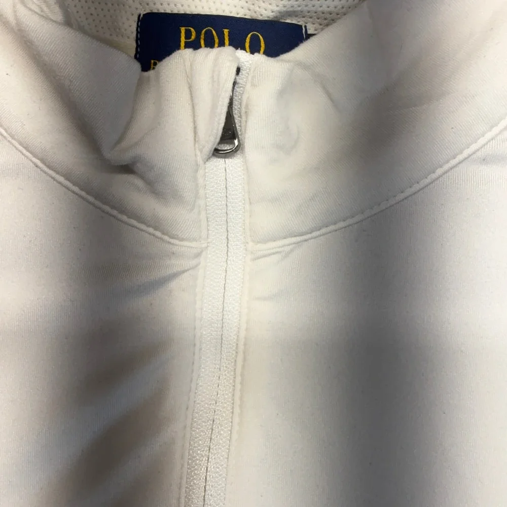 Polo Ralph Lauren Quarter Zip Mens XXL White Vietnam Performance Pullover Shirt